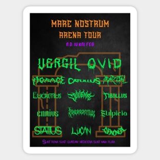 Roman Poet Metal Tour Sticker